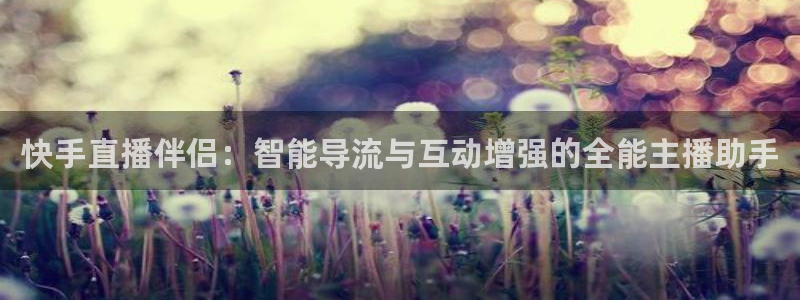 nba857在线直播：快手直播伴侣：智能导流与互动增强的全能主播助手